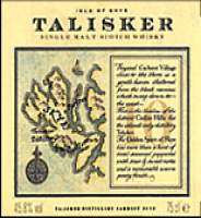 Talisker label