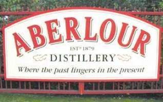 The Aberlour distillery sign.