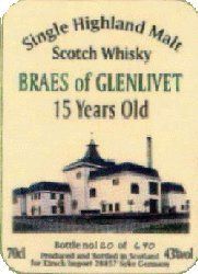 Braes of Glenlivet - Label 