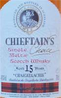 Chieftain's from Craigellachie distillery