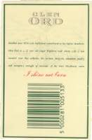 Glen Ord's BagLabel