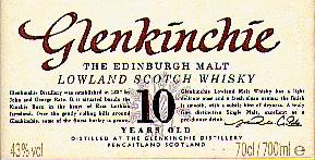 Glenkinchie label.