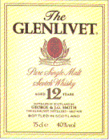 Glenlivet 12 years old - older label.