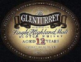 The Glenturret Single Highland Malt Whisky label