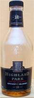 Highland Park single Malt whisky aged 18 years Orkney Islands product of scotland - bottle