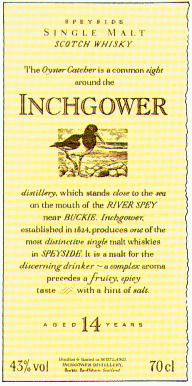 Inchgower - Scotch whisky.