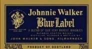 Johnnie Walker Blue Label 40% vol the label