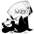 Bear drinking whisky