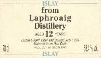 Laphroaig 1984 - 12 Years old - Wm. Cadenhead 58,4% vol