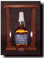 Maker's Mark Whisky on display