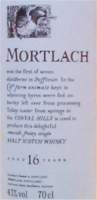 Mortlach 16 years old 43% vol