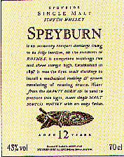 Speyburn Label.