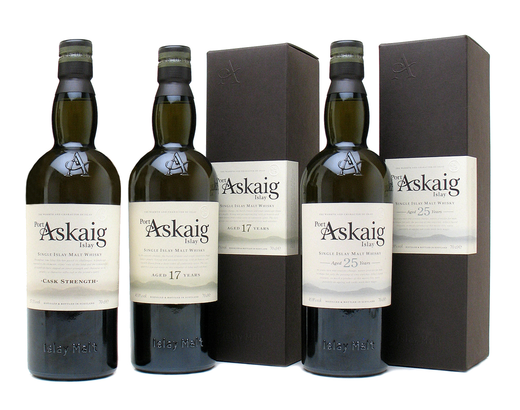 Port Askaig Whisky bottles