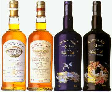 Different Bowmore bottlings