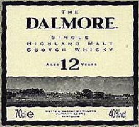 Dalmore Whisky label.