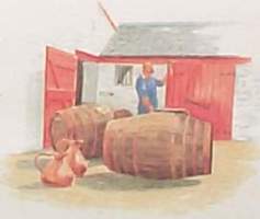 Edradour whisky barrels